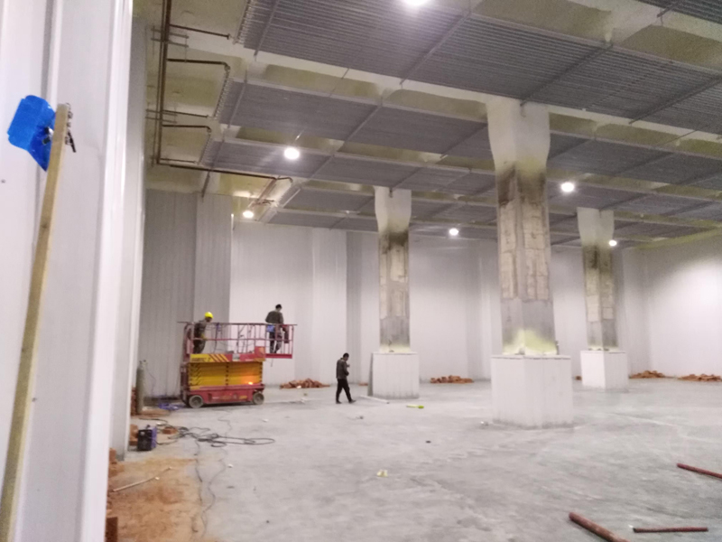 湖南口味王滄水鋪基地冷庫(kù)保溫工程
